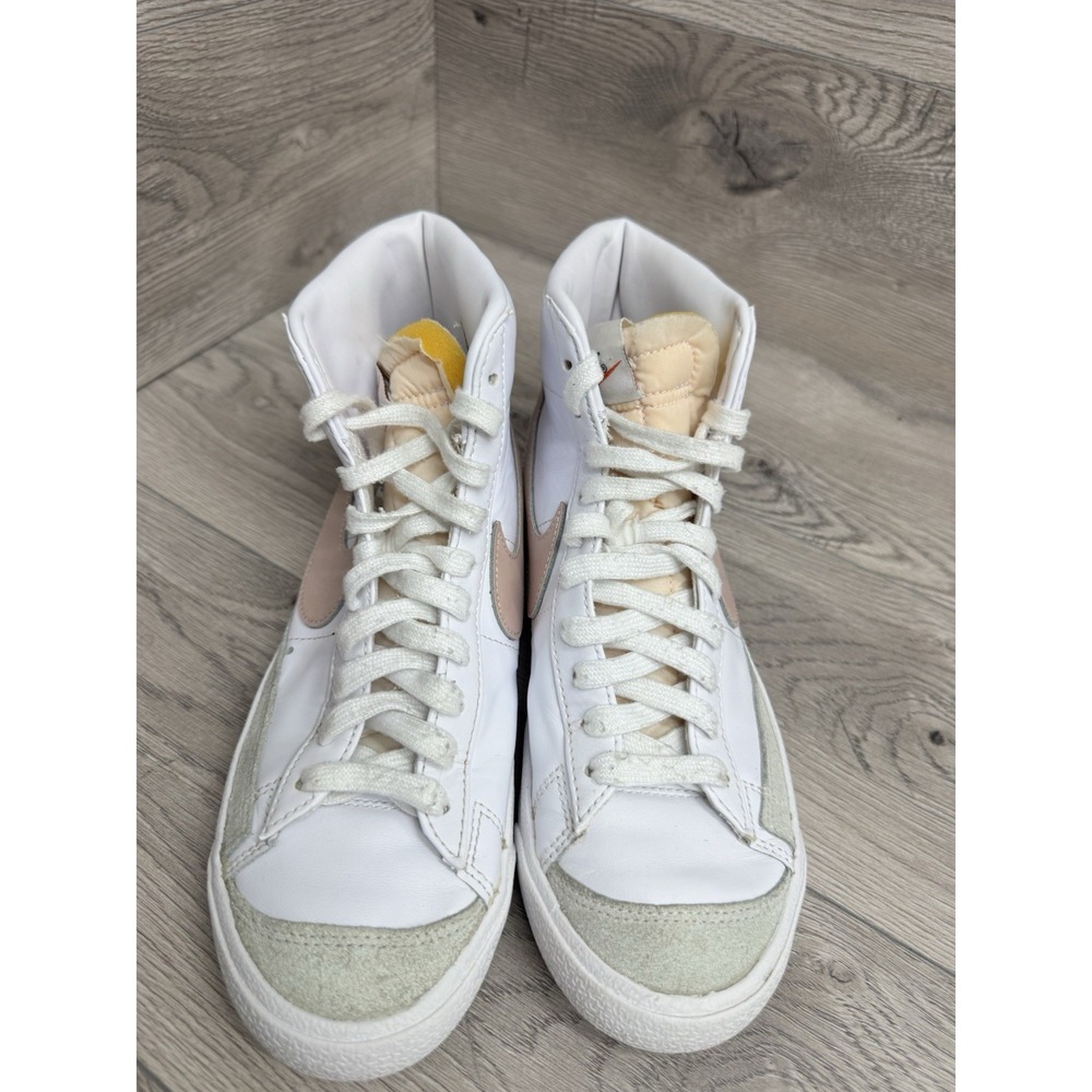 Nike Shoes Womens 8.5 White Blazer Mid 77 Vintage Hi Sneakers Leather CZ1055-118 - Picture 6 of 9
